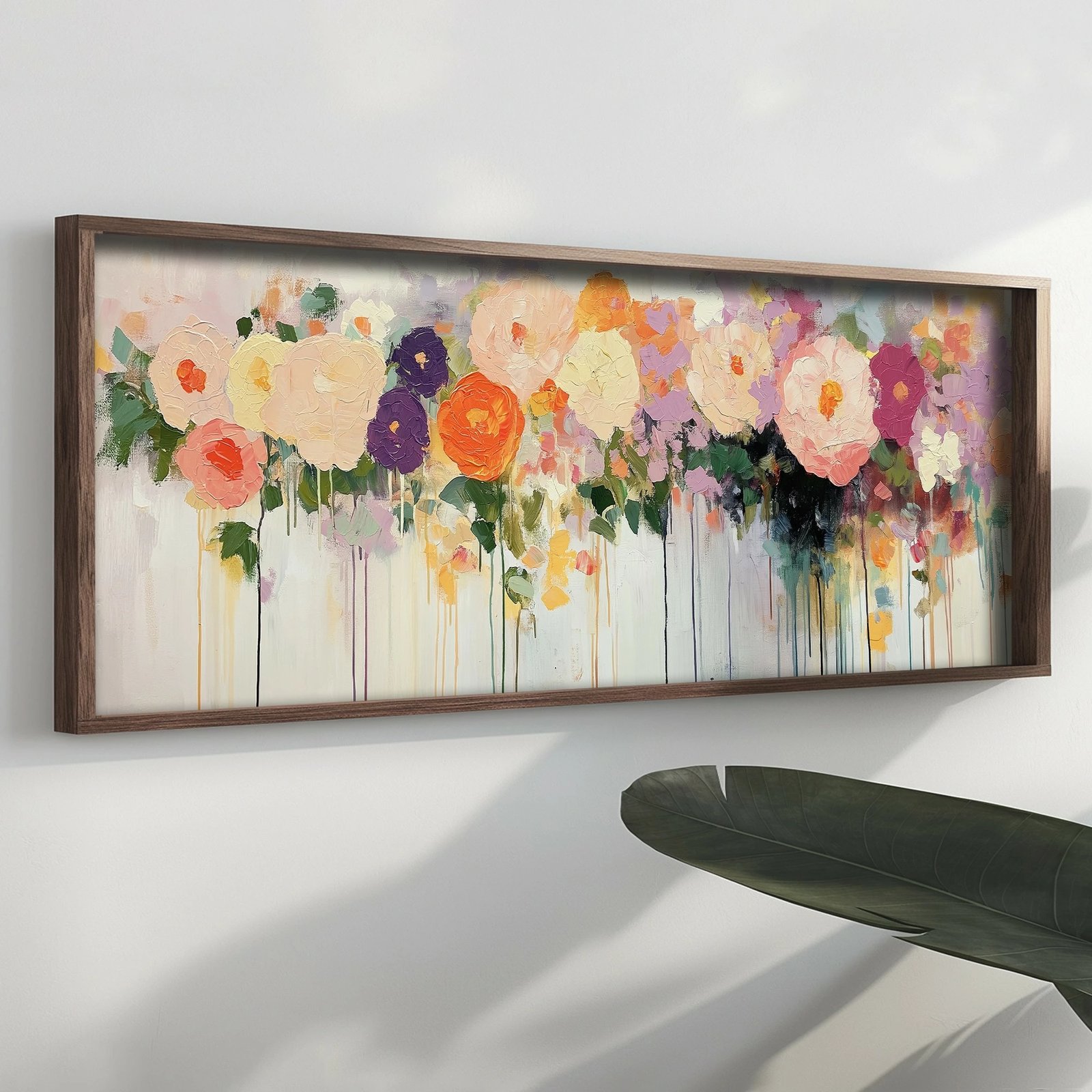 Pikturë dekorative me kornizë MDF, shumëngjyrëshe, Wallity, EMR009, 40x120x3.5cm