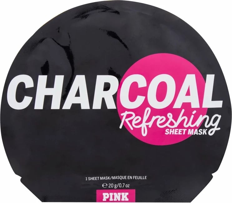 Maskë fytyre për femra Pink Charcoal, 1 copë