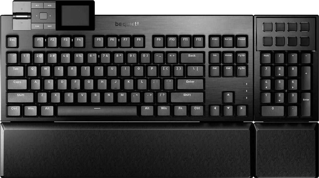 Tastierë mekanike gaming BE QUIET! Dark Mount Silent Tactile, USB Type-C, RGB, Full-size, Zezë