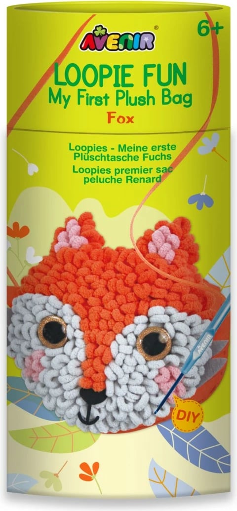 Set çantë pelushi MG DYSTRYBUCJA My First Plush Bag Fox, portokalli/rozë/e bardhë