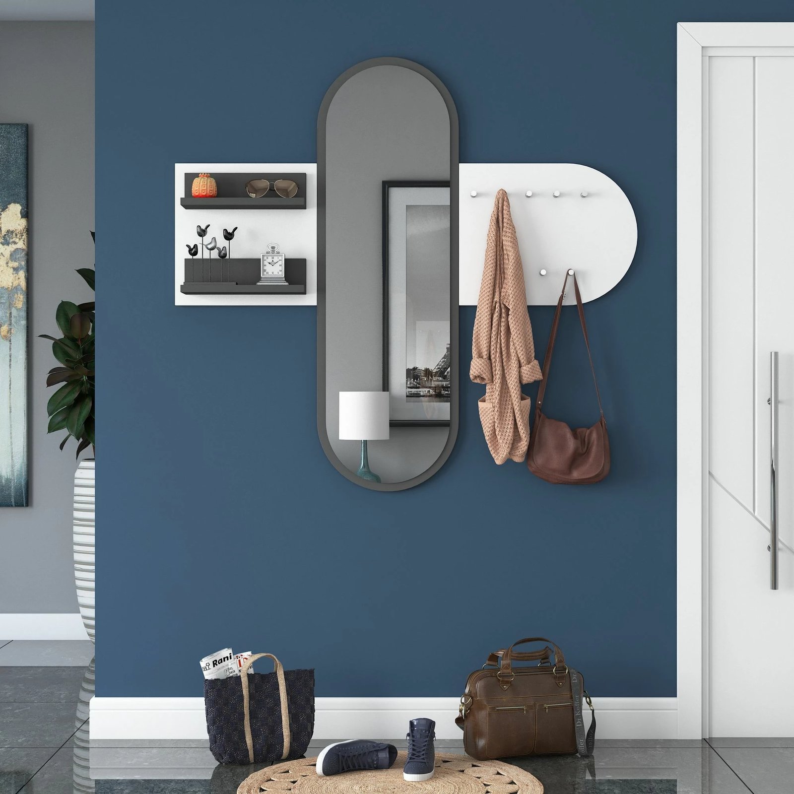 Stendë korridori Hanah Home, P3 - 3776, ngjyrë e bardhë