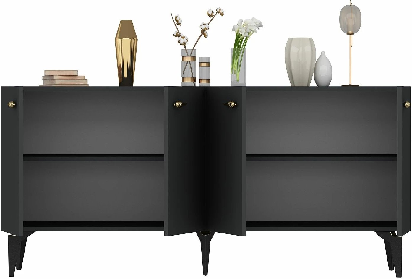 Konsolë Skye Decor, ngjyrë antracit, Rüya