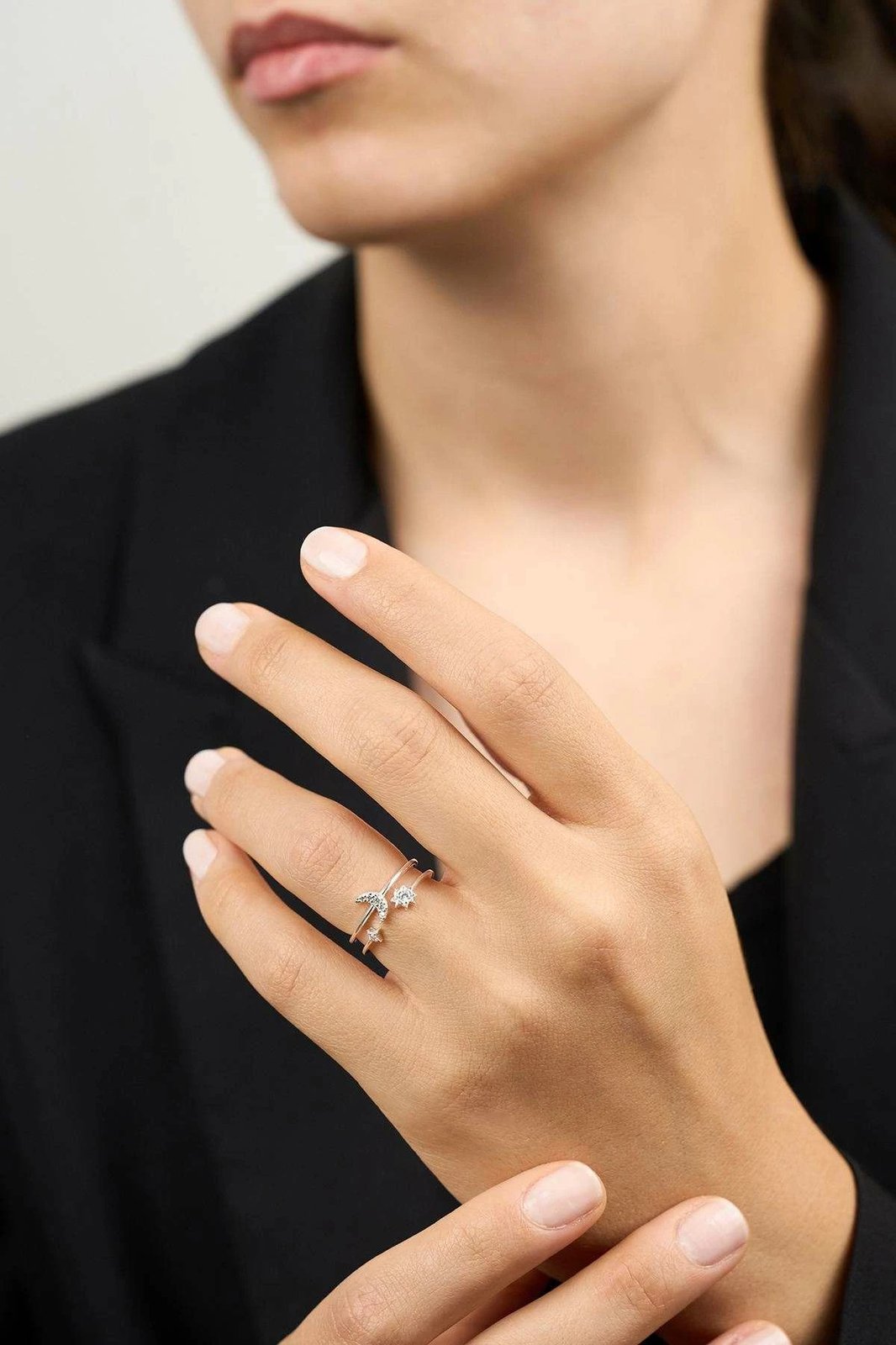 Unazë argjendi Jumeon, e rregullueshme, ngjyrë argjendi, ELKAB92287