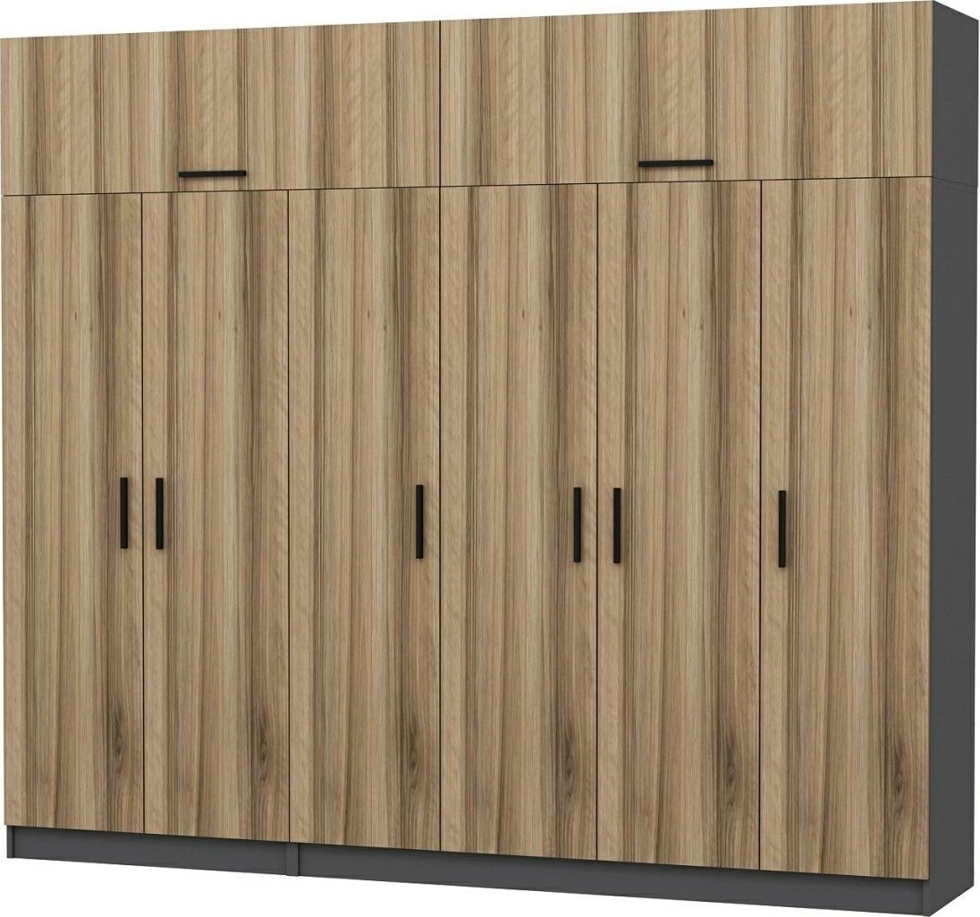 Dollap për dhomë gjumi, ngjyrë dore, Skye Decor, 5293, 270x255x52 cm