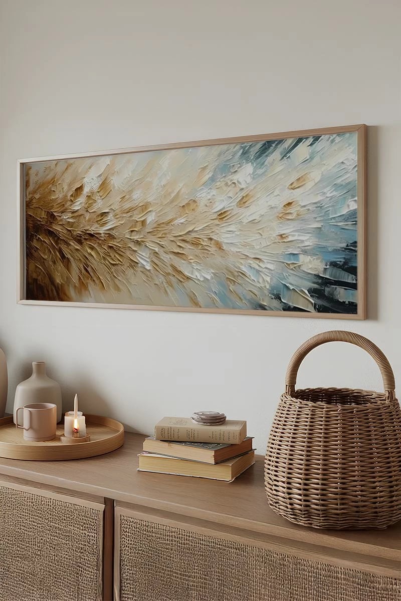 Pikturë dekorative me kornizë, Wallity, Artsmdfyty27-3370, shumëngjyrëshe, 33x70cm