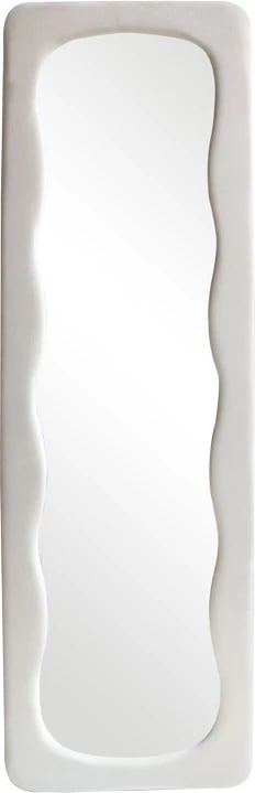 Pasqyrë Lezour, kadife e bardhë, 50x5x170cm