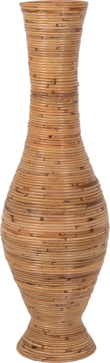 Vazo dekorative për dysheme, rattan natyral, FH7852, Φ30x100H cm