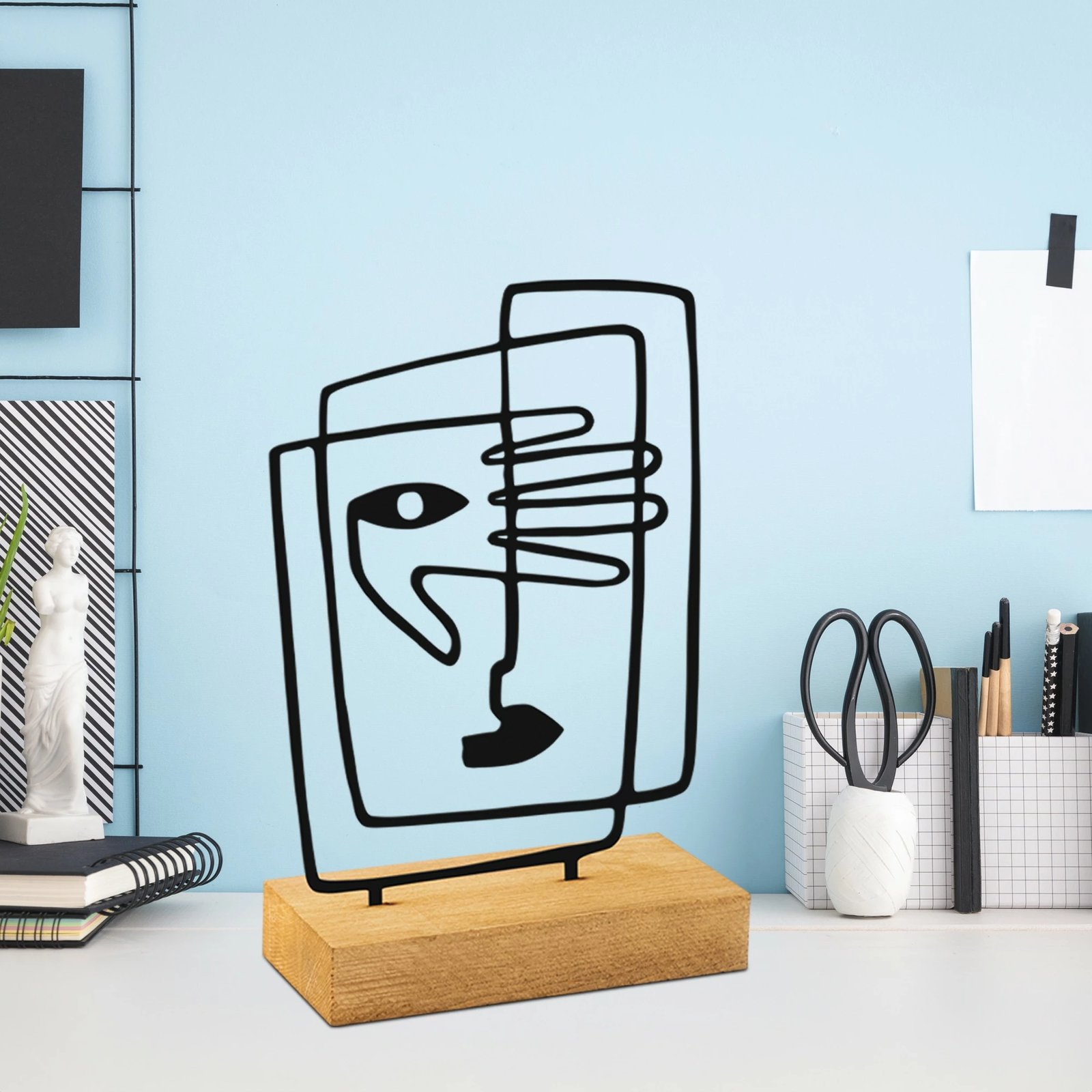 Objekt dekorativ Aberto Design, dru dhe e zezë