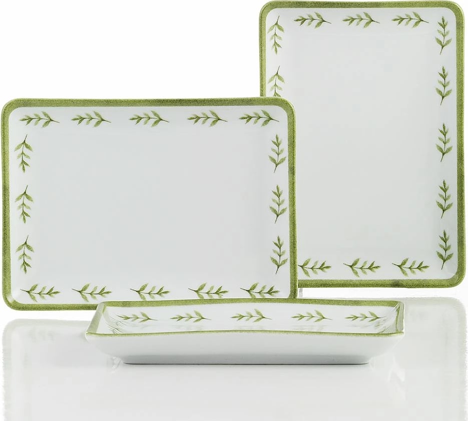 Set pjatash (3 copë), Hermia Concept, ngjyrë e gjelbër, NNTAN18DUS38851105