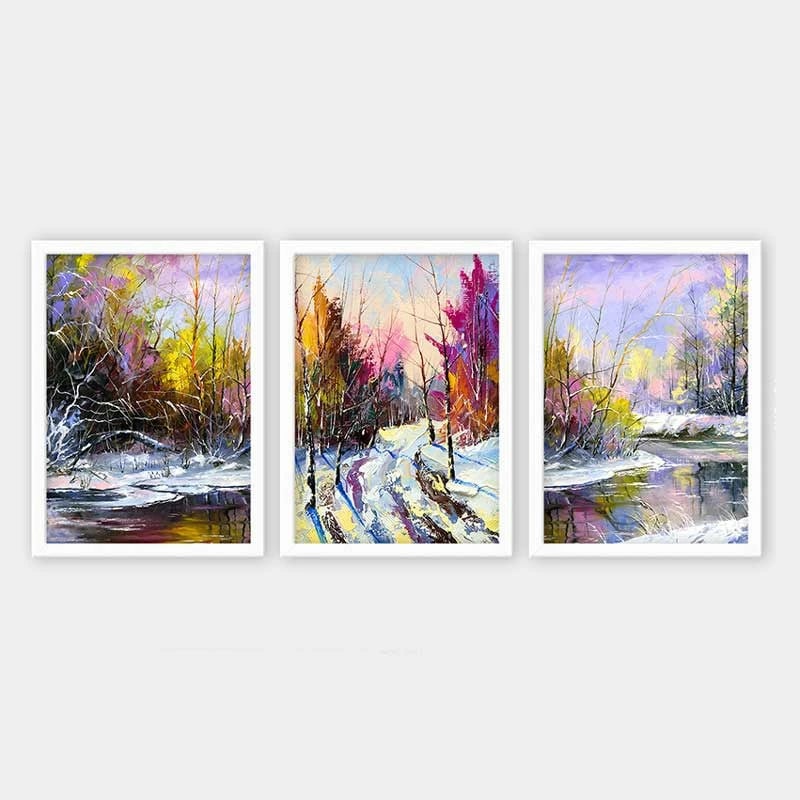 Pikturë dekorative me kornizë (3 copë), Wallity, 3BC_6541785_3545