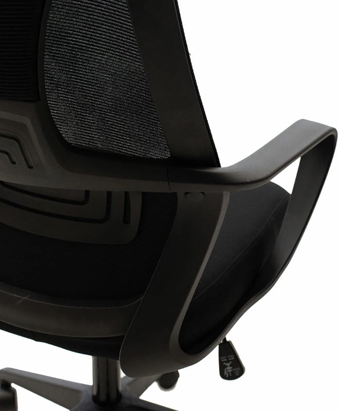 Karrige për zyre Dolphin, e zezë