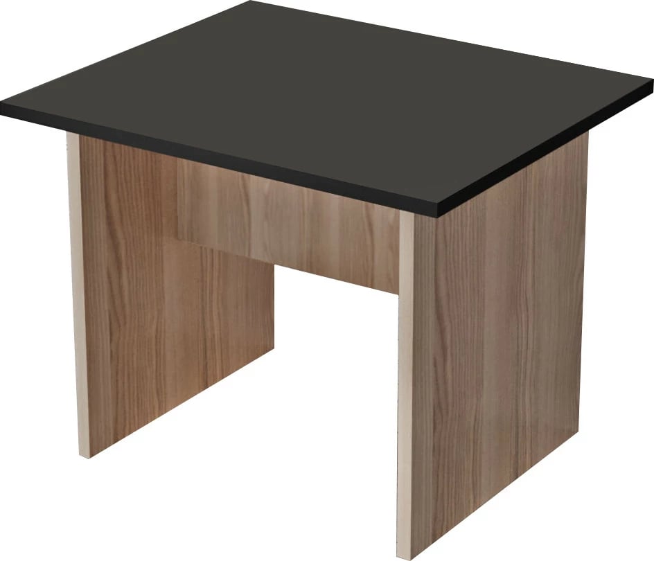 Tavolinë kafeje Skye Decor, ngjyrë lis dhe e zezë, Vo2-Ob