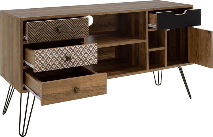 Njësi TV Boho ngjyrë arre 120x39x64cm