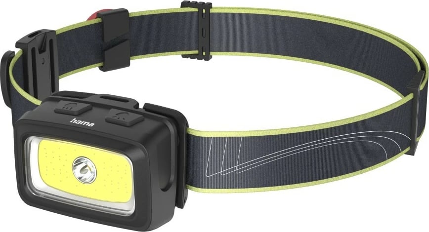 Dritë koke, Hama HL240, 240 lm, 7 moda ndriçimi, IP44, rreze 60 m, e zezë