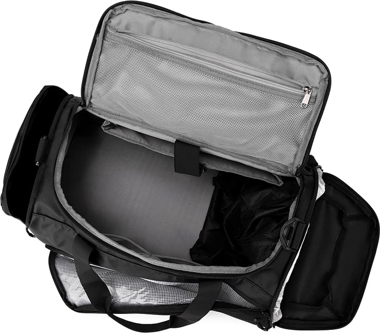 Çantë fitnesi, 60x26x26 cm, e zezë