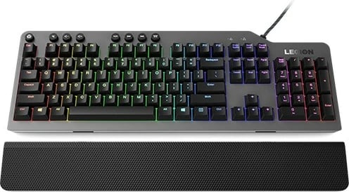 Tastierë mekanike Lenovo Legion K500, RGB LED, USB, QWERTY, Gri