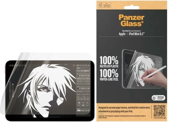 Folie mbrojtëse PanzerGlass GraphicPaper për iPad mini 8.3" (2021/2024)