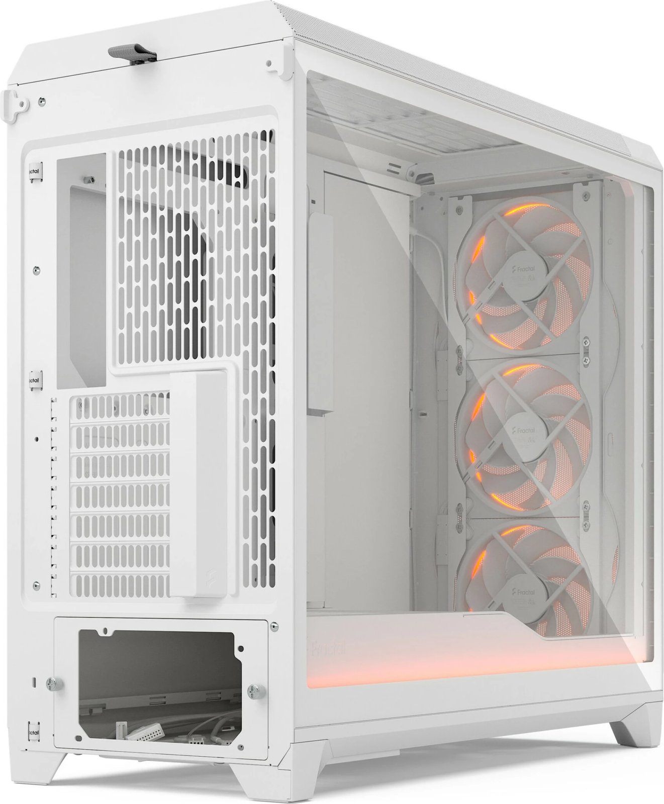 Kasë Fractal Design Meshify 3 XL Ambience Pro RGB, midi tower, bardhë, xham i temperuar, RGB
