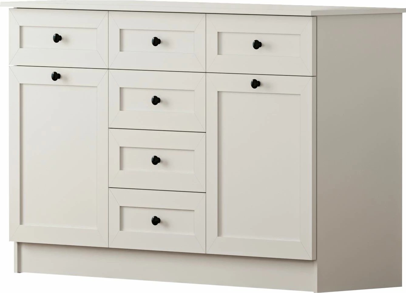 Komodë Skye Decor, ngjyrë e bardhë mat, RB-168-04-001