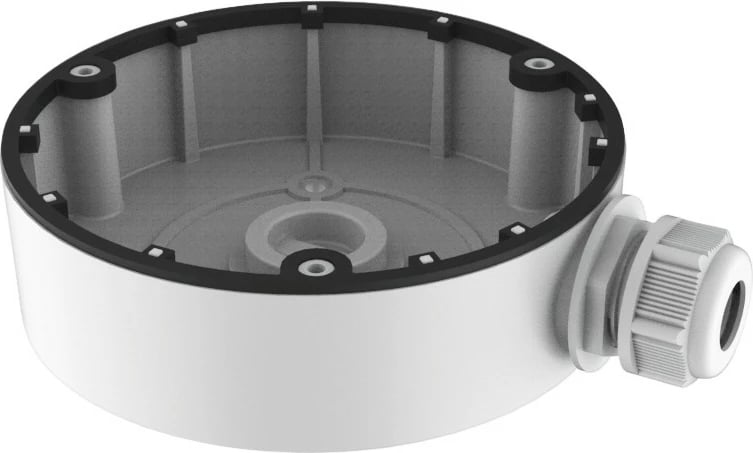 Kuti lidhëse Hikvision DS-1280ZJ-DM8, alumini, për kamera, e bardhë/zezë