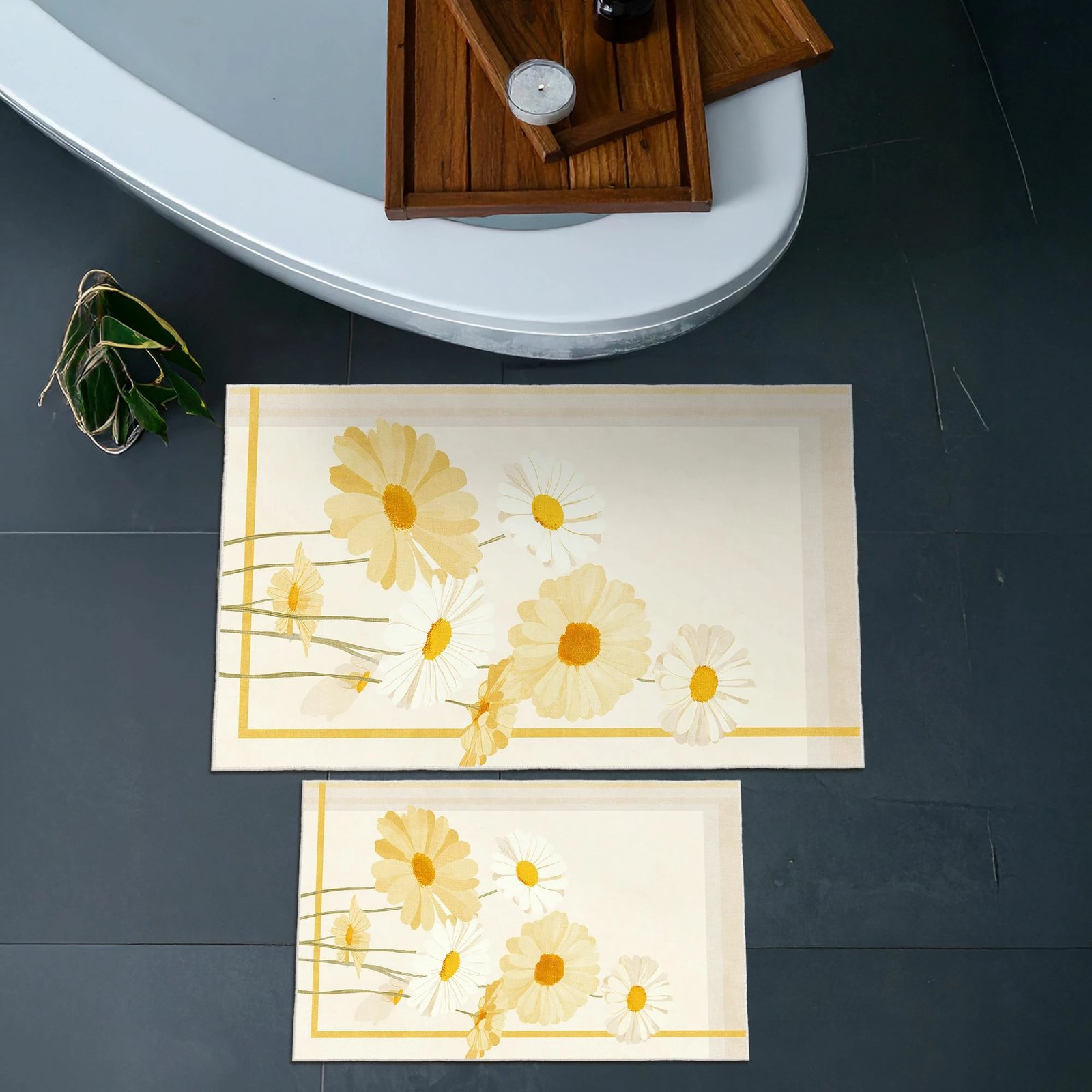 Set tapetash për banjo (2 copë), Mijolnir, Asr04, bezhë