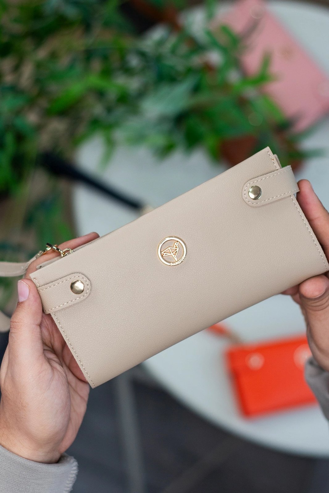 Portofol për gra Zoozie Bags, bezhë, Tiran