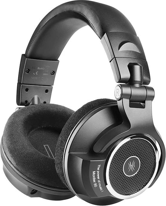 Kufje me tela OneOdio Monitor 80, Hi-Res, të zeza, on-ear, me kuti
