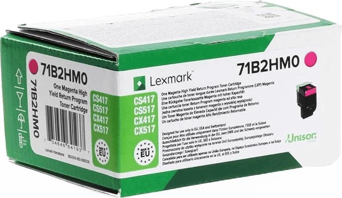 Toner Lexmark 71B2HM0 rendiment i lartë 3500 faqe magenta