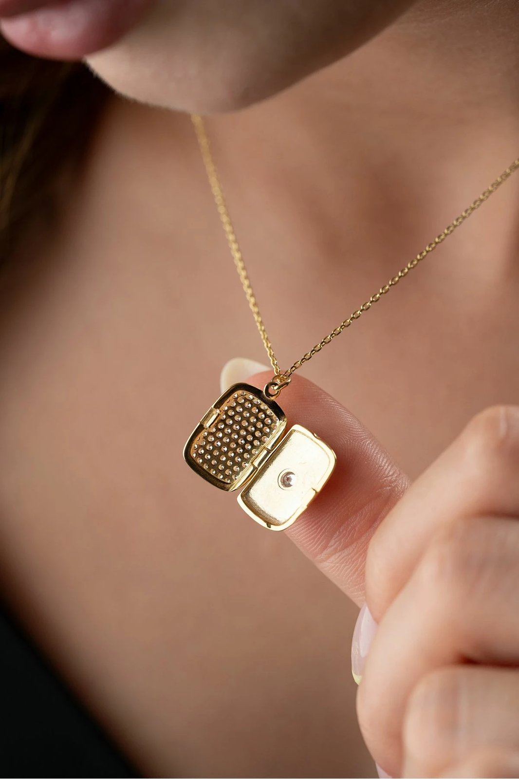 Qafore argjendi Jumeon, ngjyrë ari, SİLVANOJEWELRY313