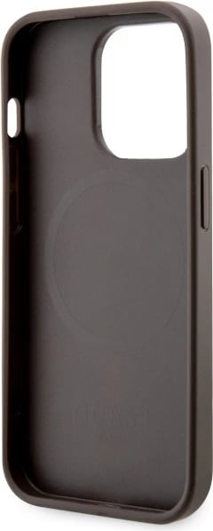 Mbështjellës Guess GCube Stripes MagSafe për iPhone 14 Pro Max 6.7", kafe