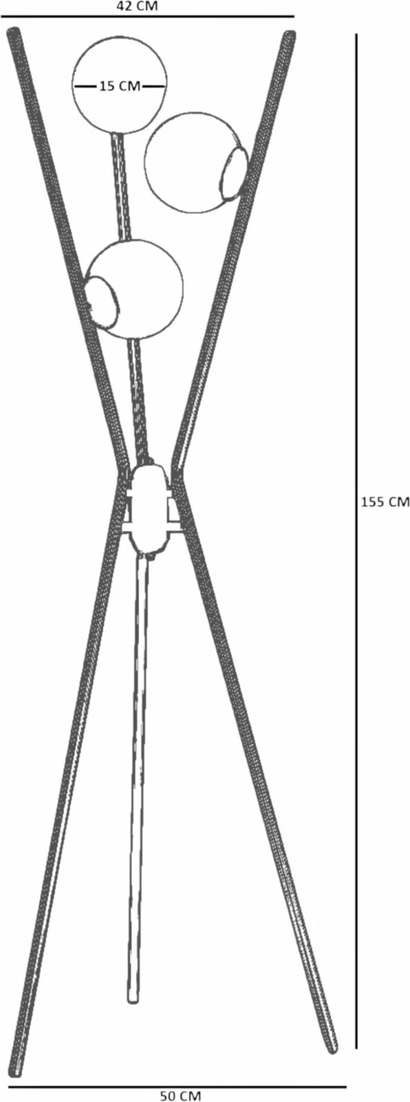 Llambë dyshemeje Opviq, 8942-3, e zezë, ari, gri
