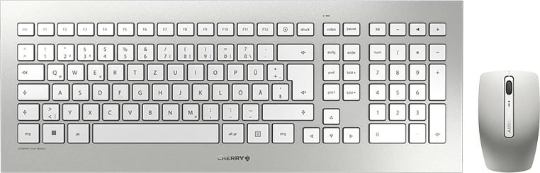 Tastierë dhe maus Cherry DW 8000, Full-size (100%), Wireless, RF Wireless, QWERTZ