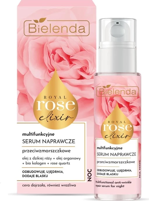 Serum nate multifunksional për femra Bielenda Royal Rose Elixir 30ml