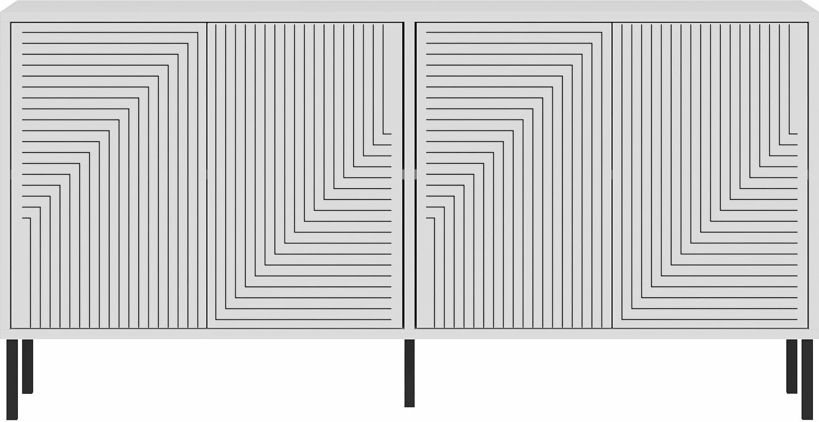 Konsolë Skye Decor Evolet, e bardhë