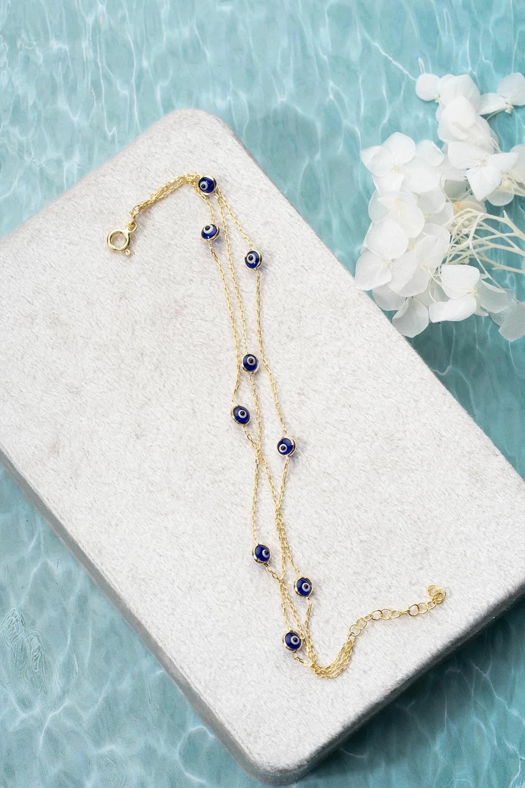 Byzylyk argjendi Jumeon, ngjyrë ari dhe kaltër, NRZ1000348