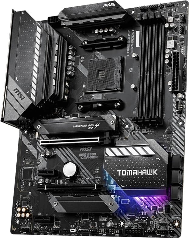 Pllakë amë MSI Mag Tomahawk, AMD B550 