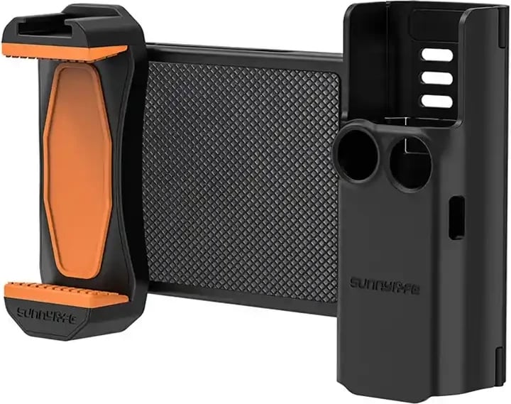 Mbajtës telefoni me kuti magazinimi Sunnylife OP3-AD744 për DJI Osmo Pocket 3, zi-portokalli
