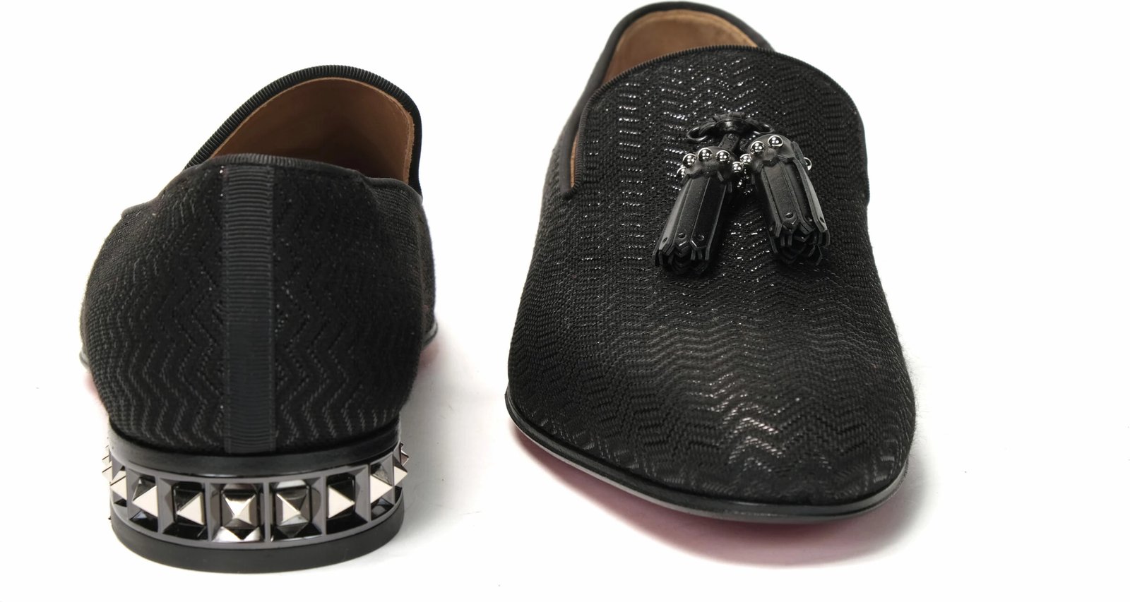 Black Marpyramidetassel Flat Shoes