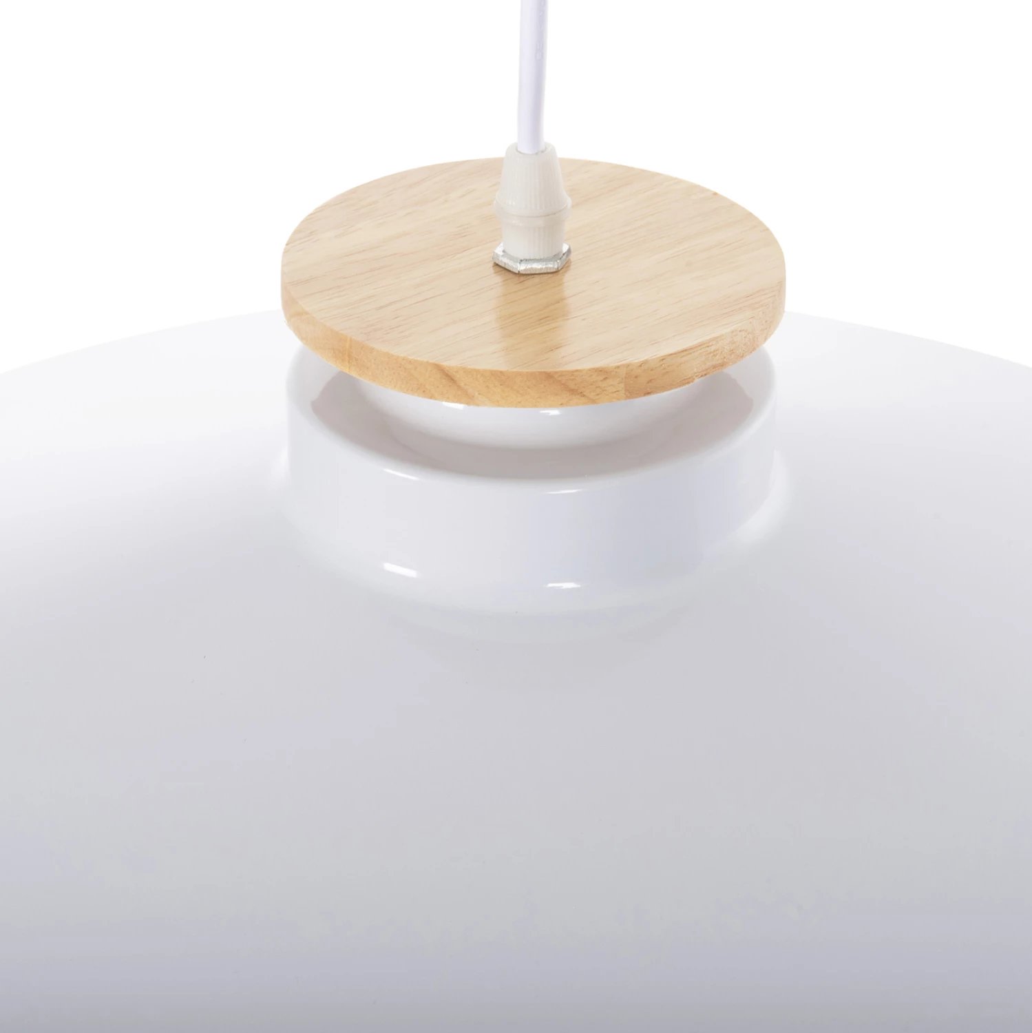 Llambë varëse për tavan, kapak metali i bardhë, FH4159.02, Φ40x116H cm