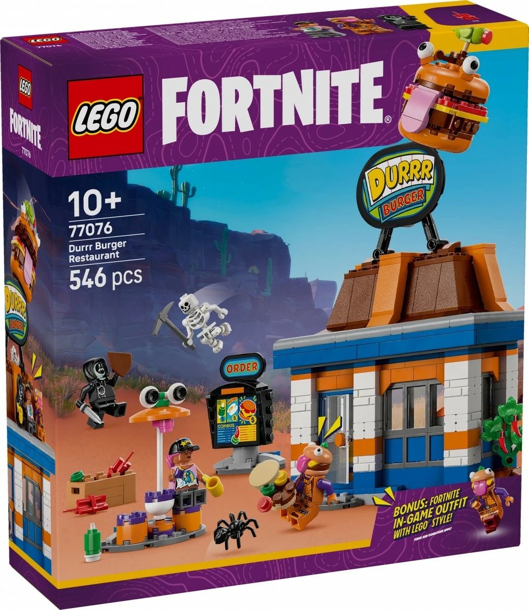 Set LEGO Fortnite Durrr Burger Restaurant 77076, 546 pjesë