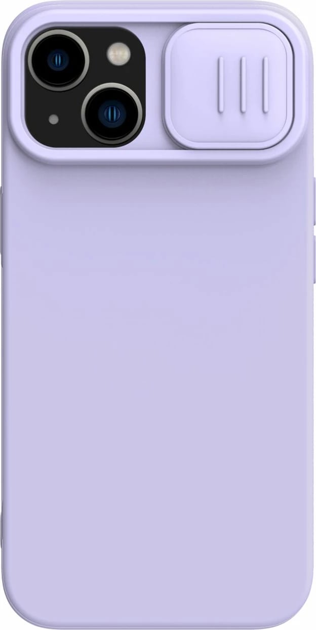 Mbështjellës Nillkin CamShield Silky Silicone për iPhone 14 Plus, MagSafe, Kapak kamere, Violet