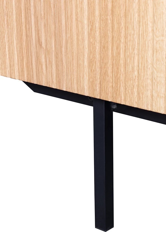 Bufe Origami me 3 dyer, ngjyrë sonoma, 160x45x85