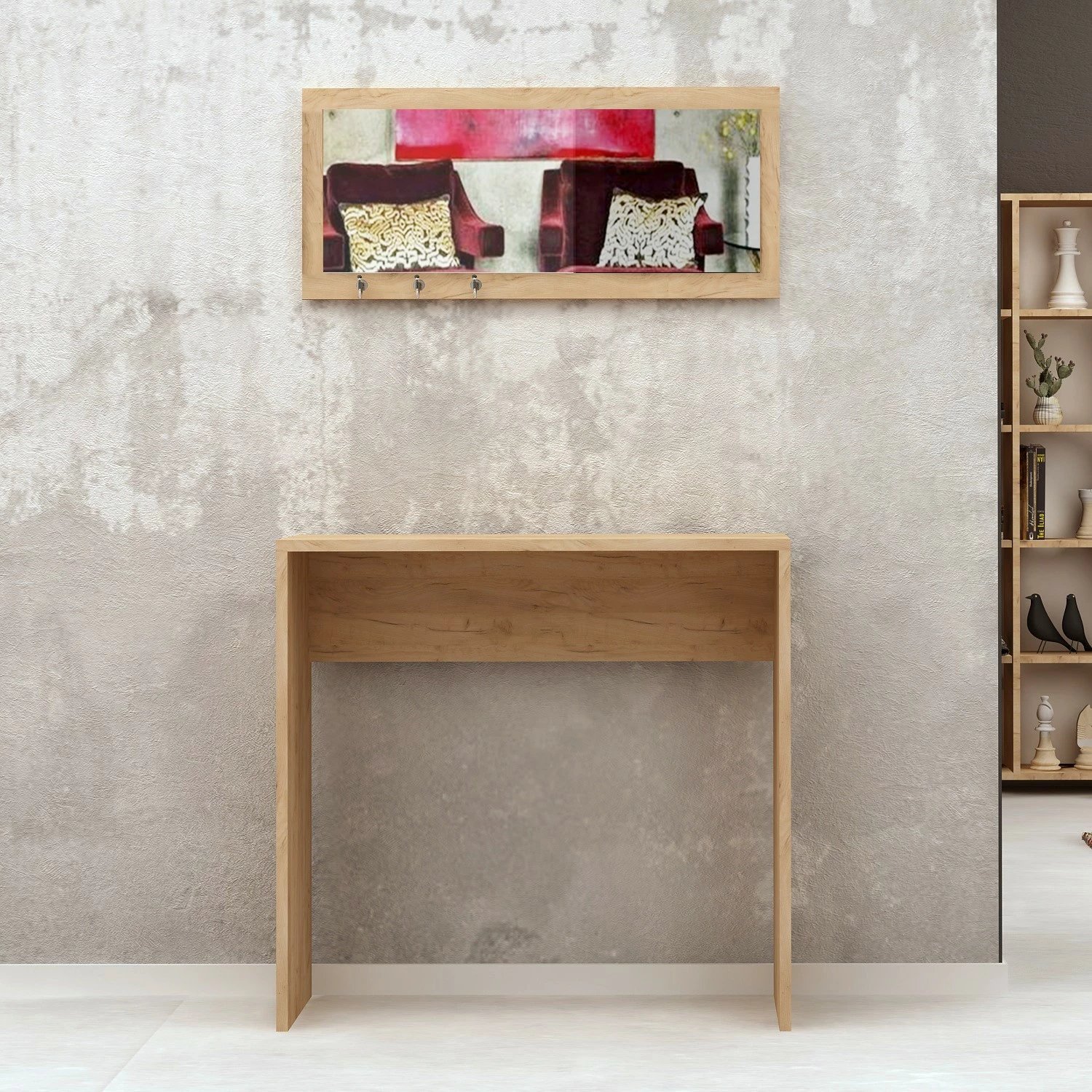 Komodë anësore Hanah Home, Cosenza, ngjyrë lisi