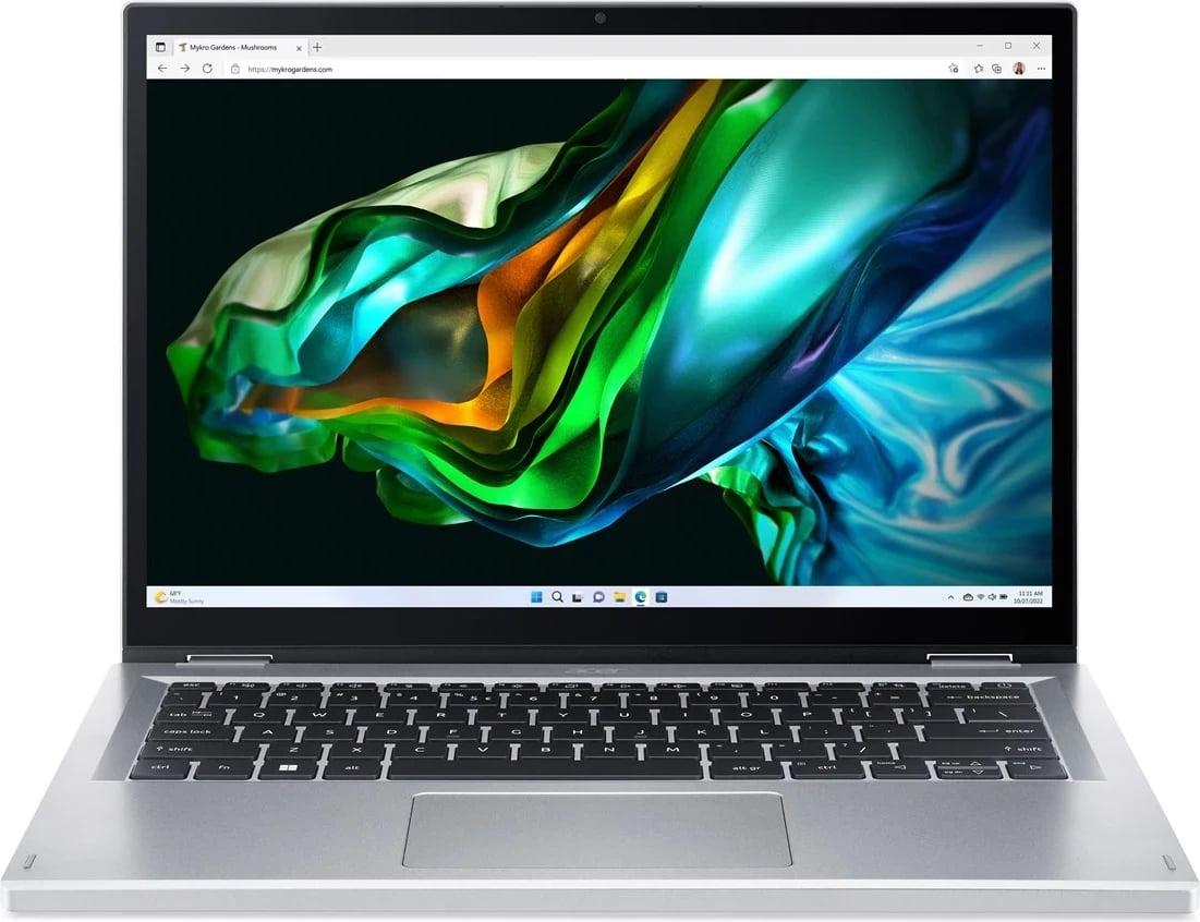 Laptop Acer Aspire 3 Spin 14, i3-N305, 8GB RAM, 256GB SSD, Argjendtë