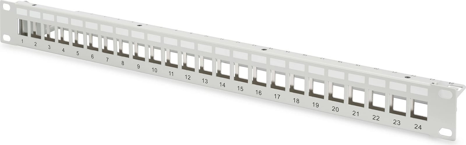 Patchpanel Digitus 24-portë, 1U, modular, gri