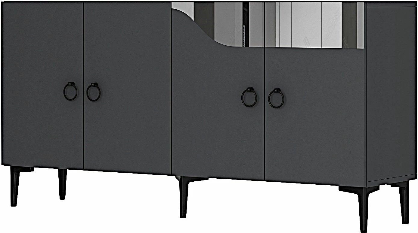 Konsolë Skye Decor, Gama 150, antracit, argjend