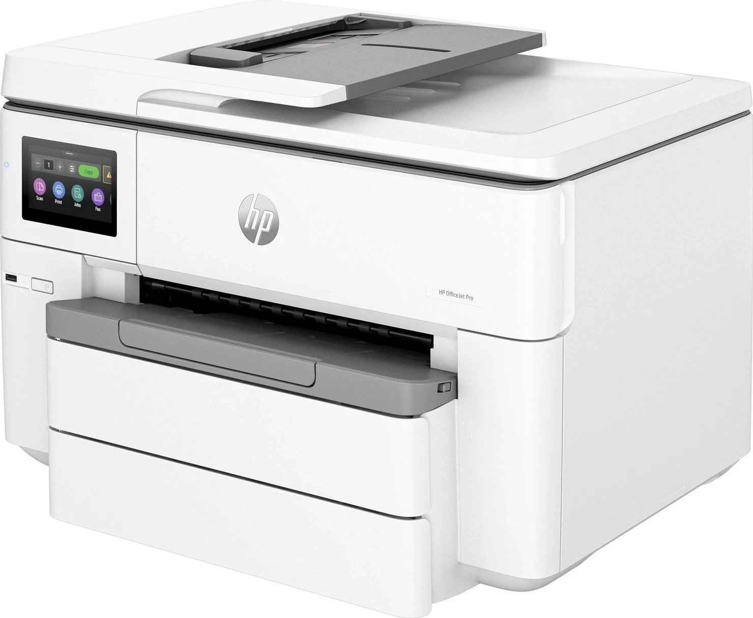 Printer HP OfficeJet Pro 9730e, WiFi, A3, Duplex, ADF, AirPrint, Instant Ink, HP+, bardhë-gri