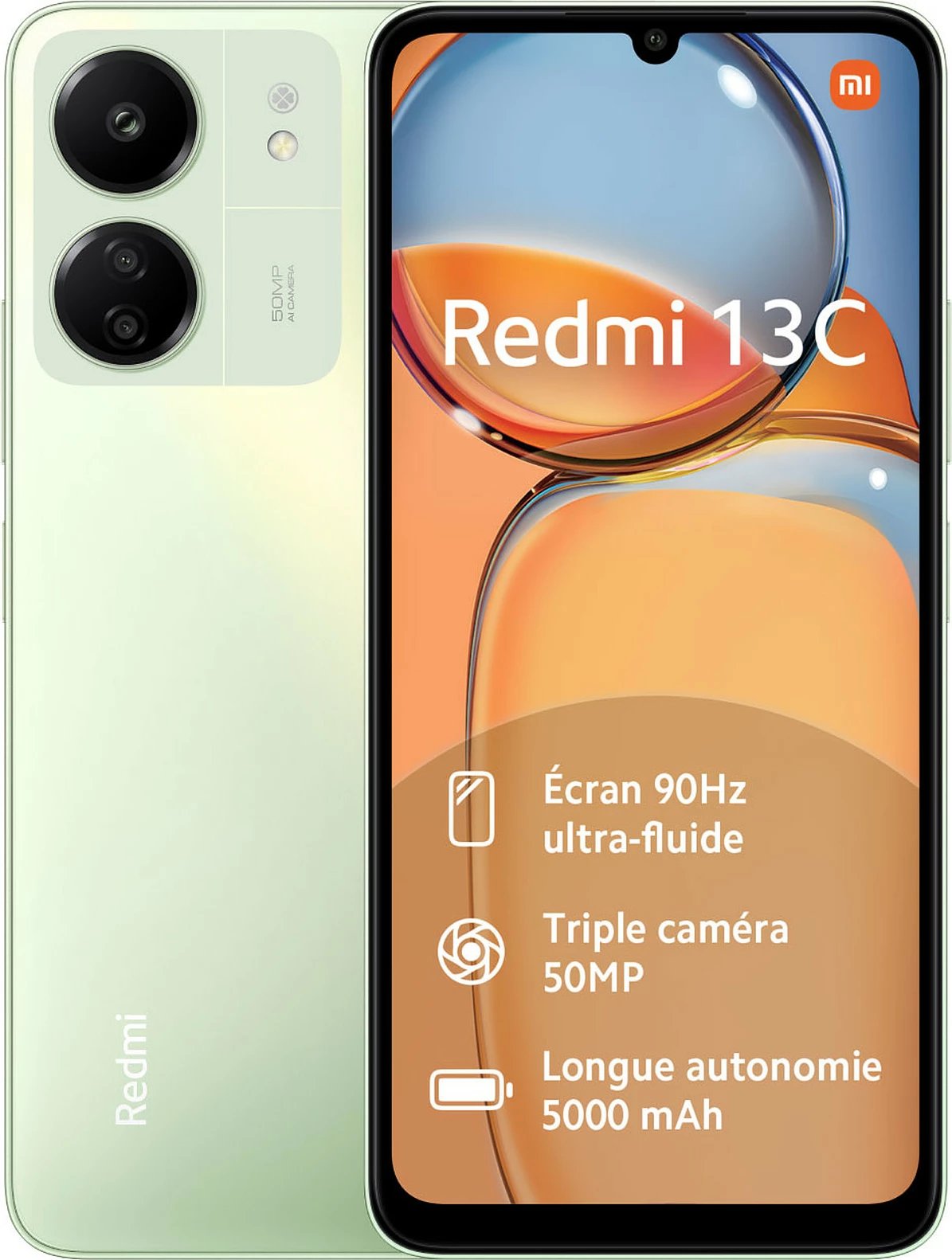 Celular Xiaomi Redmi 13C (NFC), 6.74", 6+128GB, DS, i gjelbër