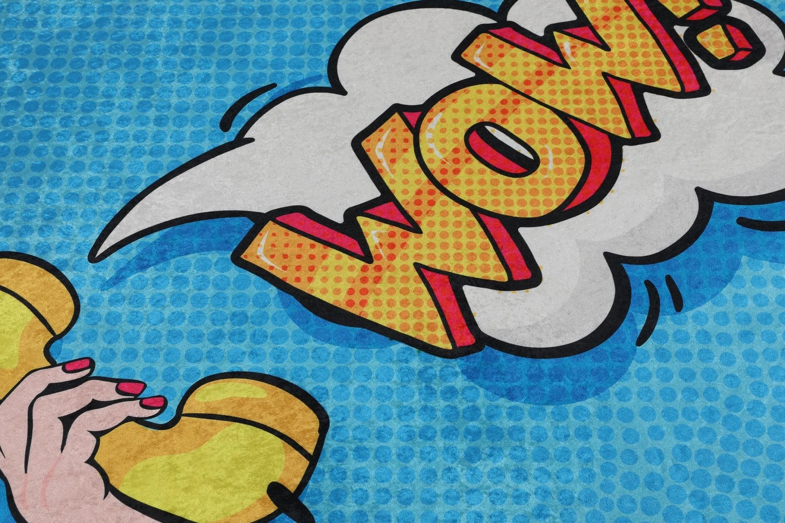 Tapet për banjo, Mijölnir, WOW, shumëngjyrësh, 140cm