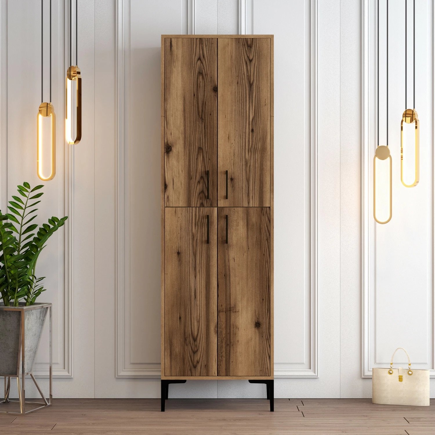 Dollap për këpucë Hanah Home, Berlin A, ngjyrë arre